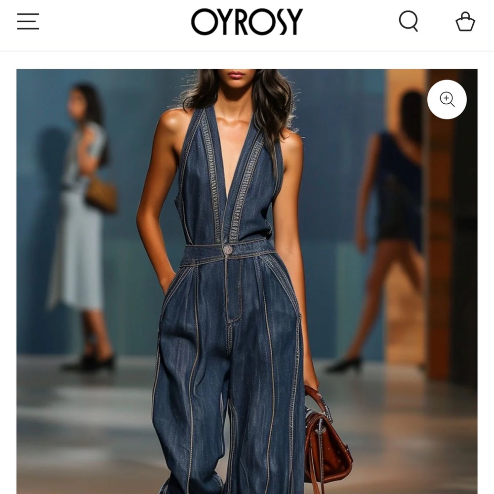 Stylish Blue Denim Jumpsuit